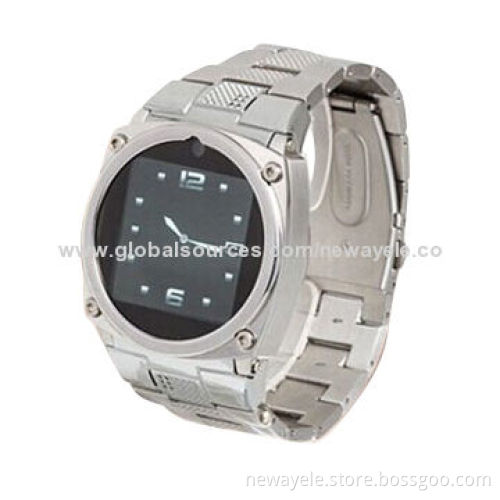 1.6-inch stainless Java watch phone